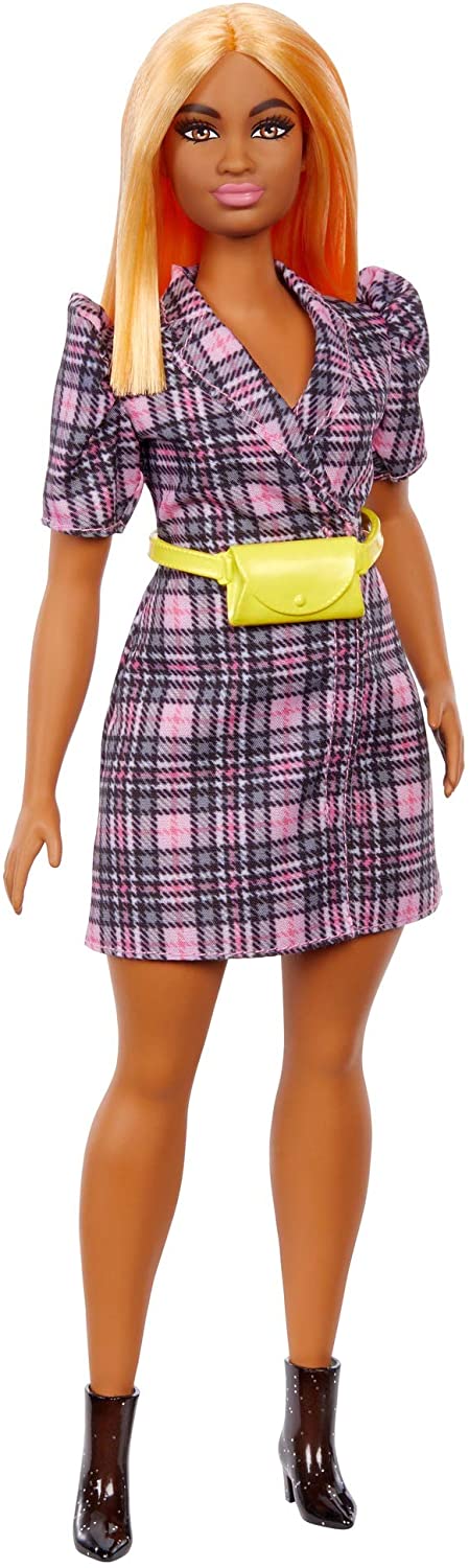 Barbie - Fashionistas castana con vitiligine, vestitino a pois e