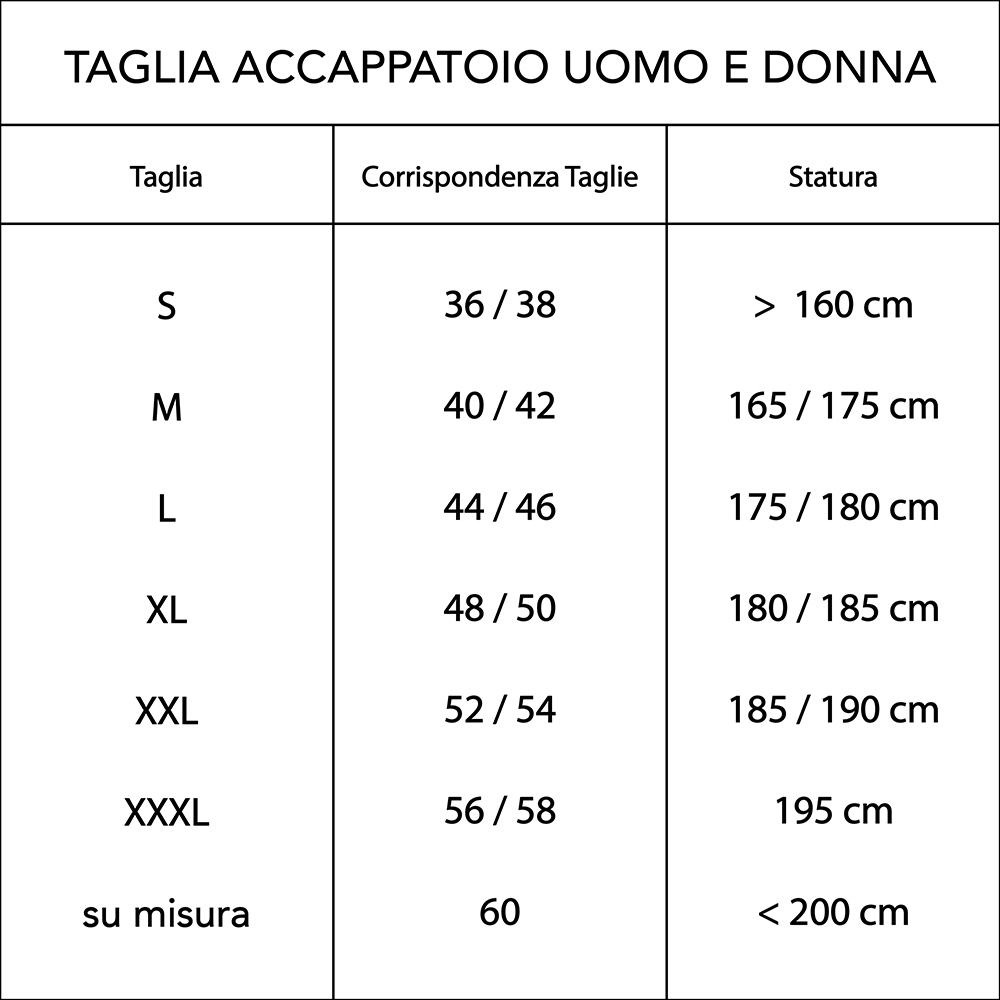 Accappatoio Monaco - calce 