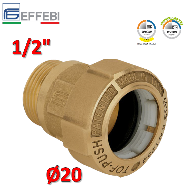 Raccordo Con Valvola A Sfera 20mm PP - Per Tubi Polietilene PE, Tenuta Stagna, PN16 - Foto 2