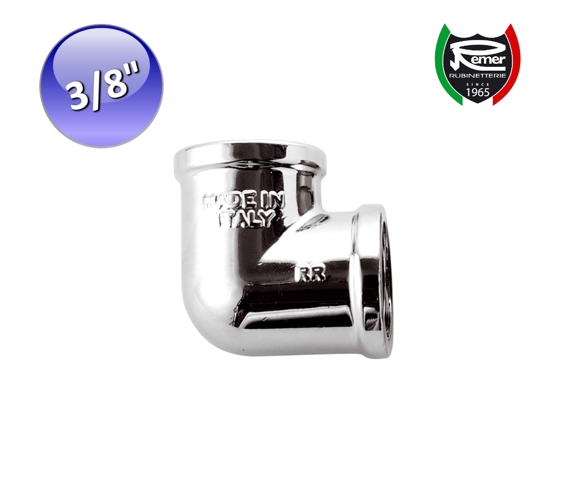 Gomito in ottone giallo maschio/femmina 1/2 " | OBI