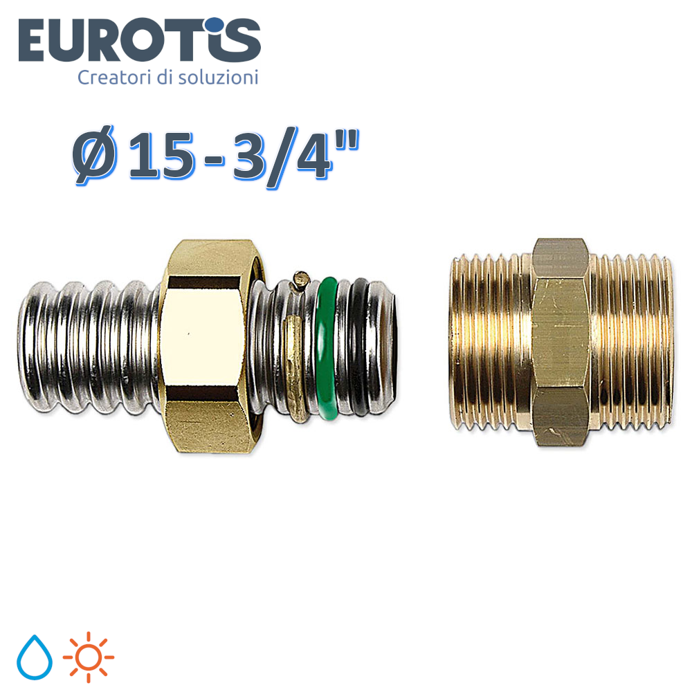 Lifynste Raccordo Rapido Per Tubo Da Giardino 3/4" In Alluminio: Set 2 Maschi + 2 Femmine, Attacco Semplice - 6