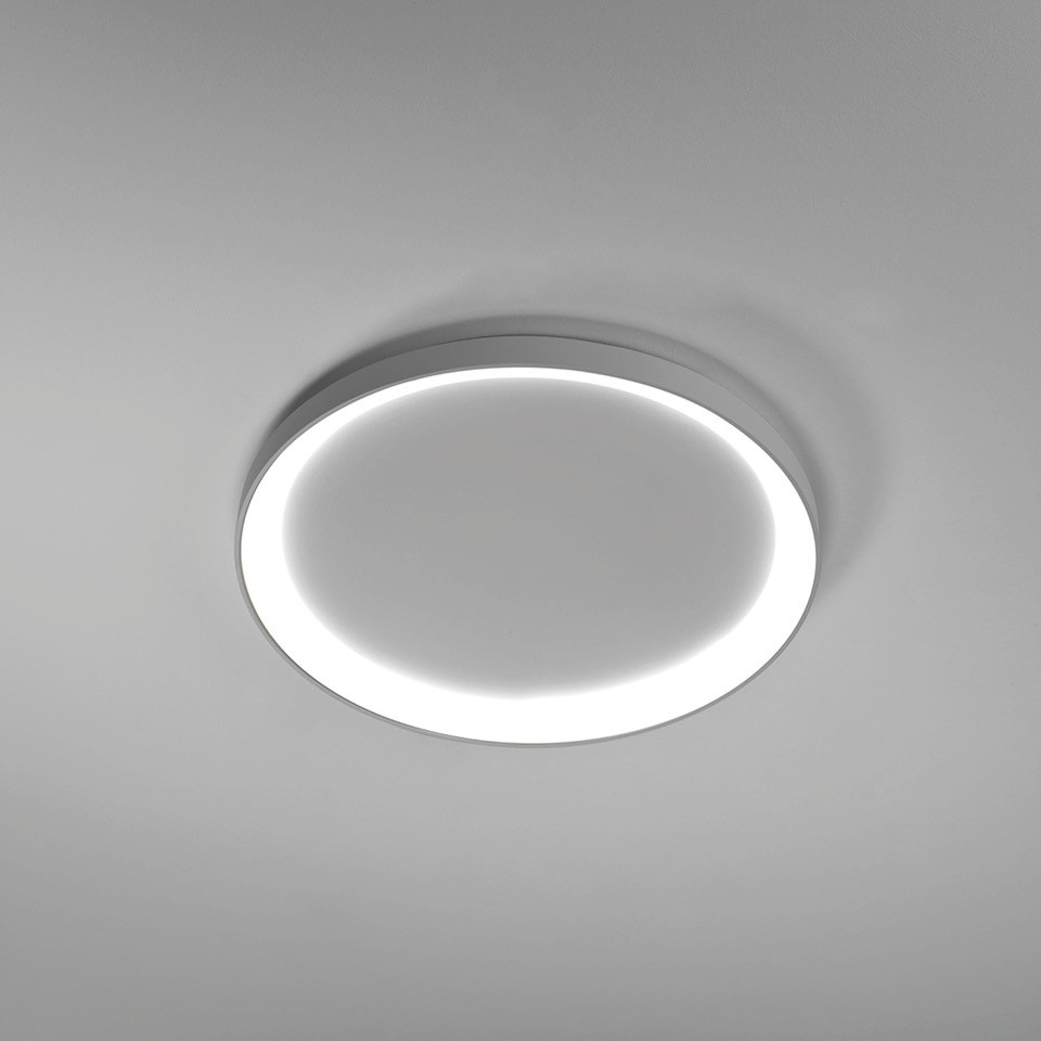 LIFERING-R PLAFONIERA Ø58 TITANIO 60W 3000K-4000K DIMMERABILE