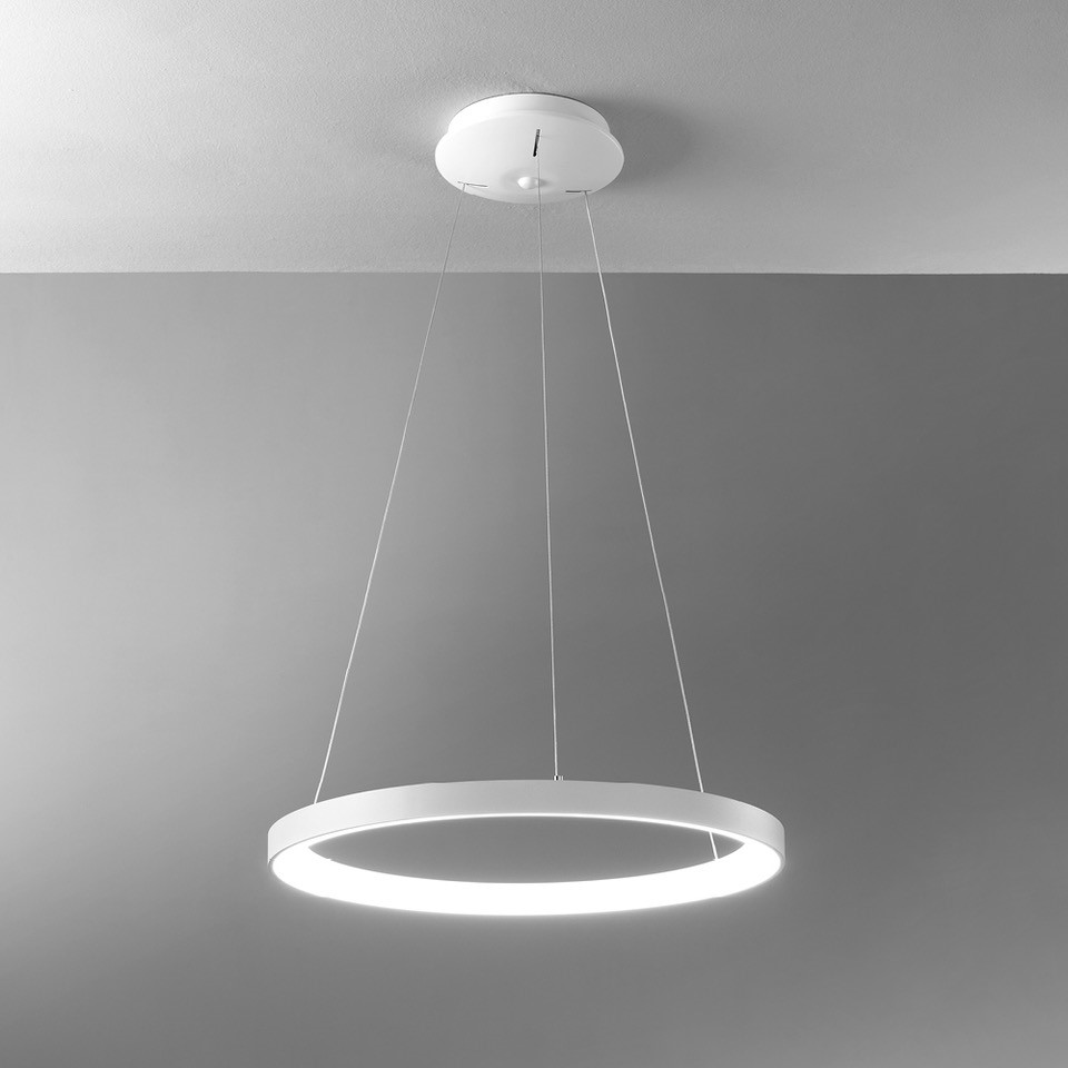 LIFERING-R SOSPENSIONE Ø58 BIANCO 60W 3000K-4000K DIMMERABILE