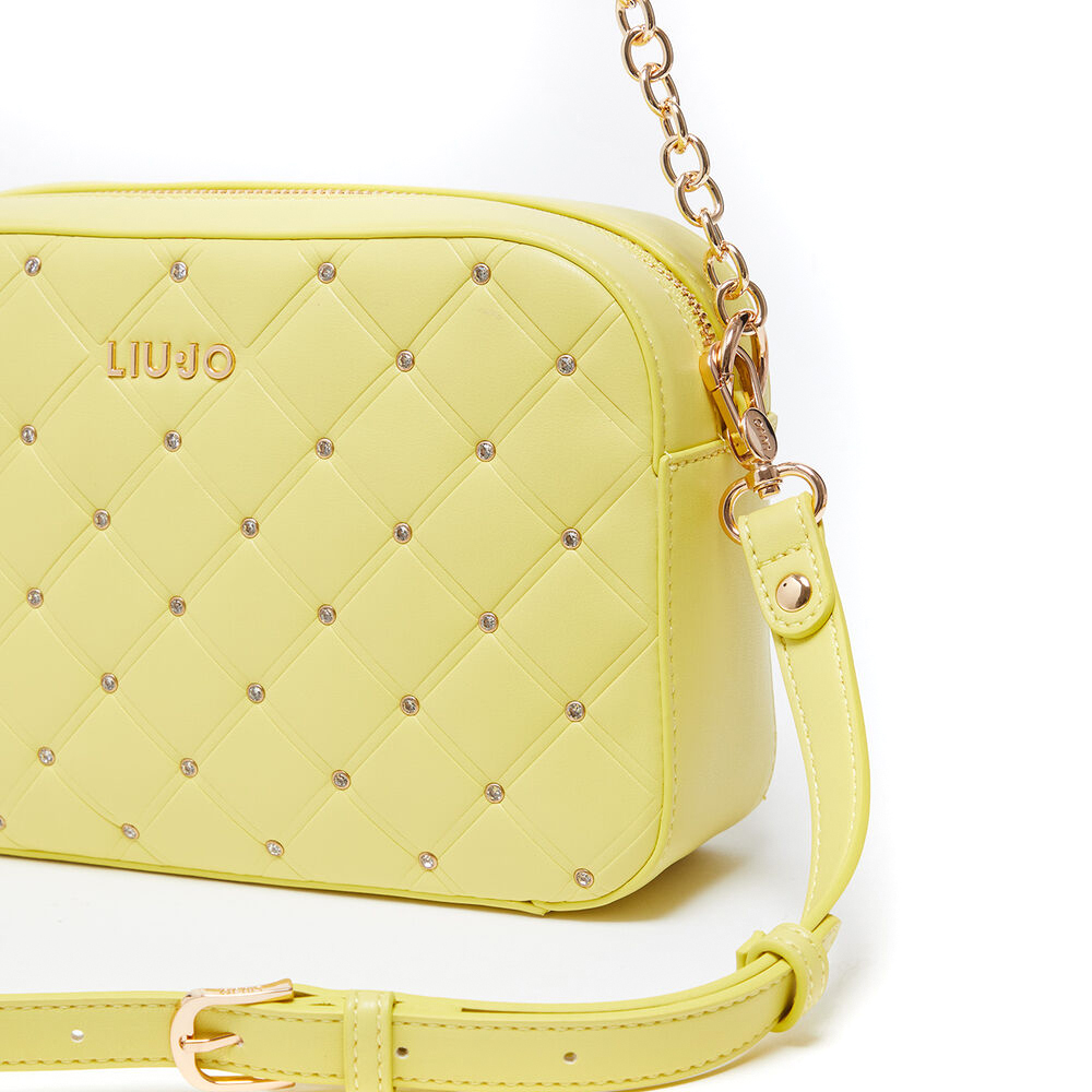 Tracolla Firmata Liu Jo – Ecopelle Con Logo E Tasca Frontale, Misure 29x20x7 Cm, Modello AA6204E1109
