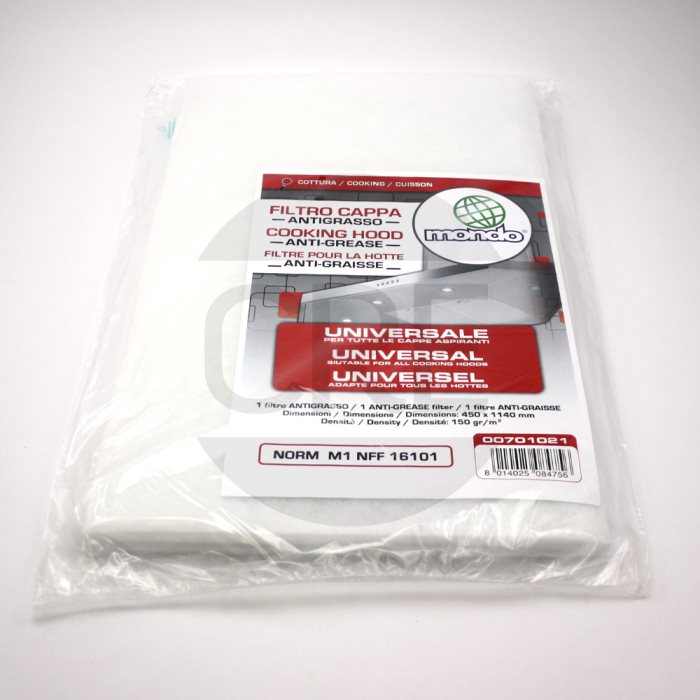 SPARES2GO Kit filtro antigrasso e antiodore universale per cappa da