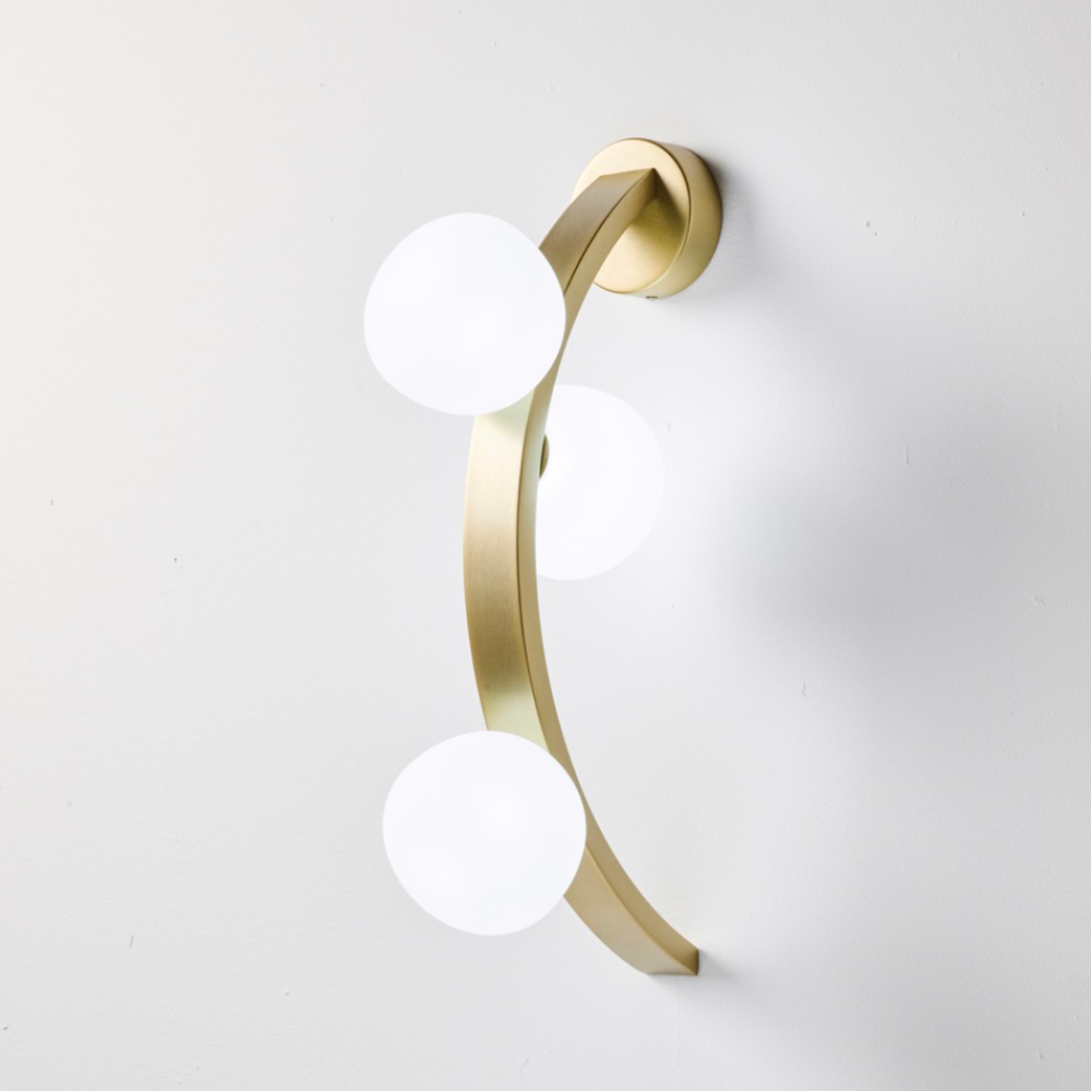 SUNSET APPLIQUE ORO SPAZZOLATO 18W 3000K DIMMERABILE