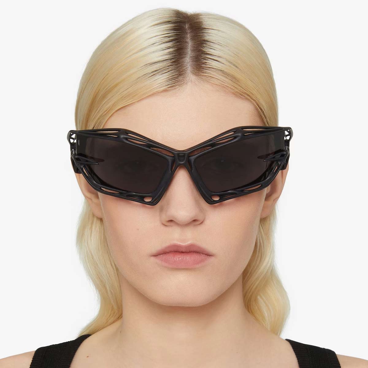 NEW GIVENCHY SUNGLASSES BLACK UNISEX EYEWEAR GIVENCHY GV40081I 02A Givenchy Givenchy GV40081I 02A Sunglasses Black Geometric  main image 2