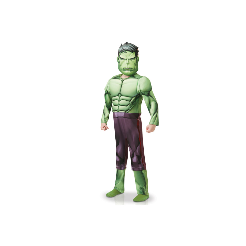 Costume Di Carnevale Hulk Con Muscoli 5-6 Anni-Costumi Di Carnevale