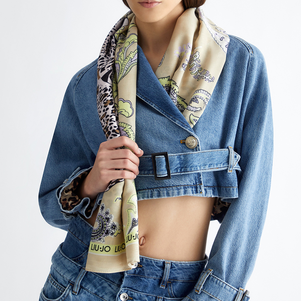 Liu Jo LEOPARD Foulard 2A4047 T0300 NATURALE