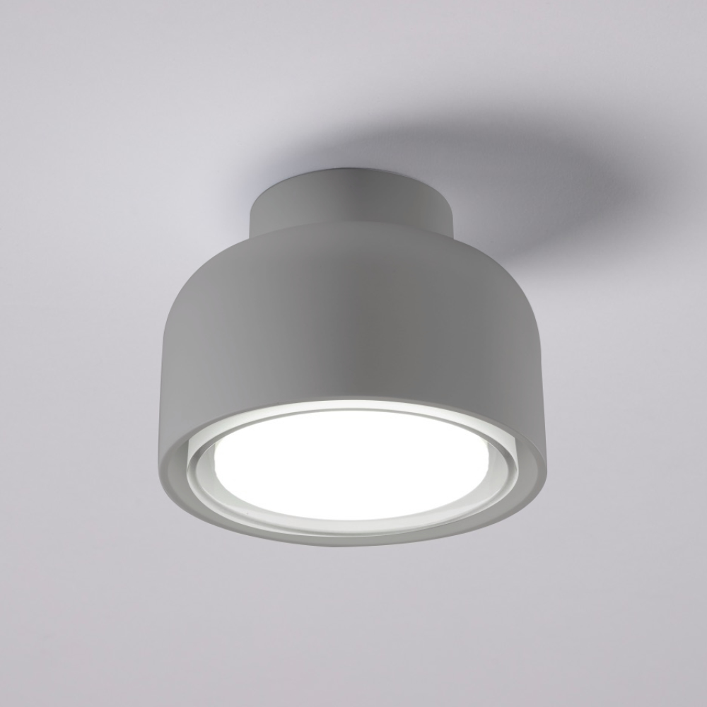 BOTTONE APPLIQUE/PLAFONIERA TITANIO 1x12W LED GX53