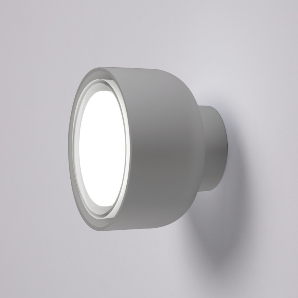 BOTTONE APPLIQUE/PLAFONIERA TITANIO 1x12W LED GX53