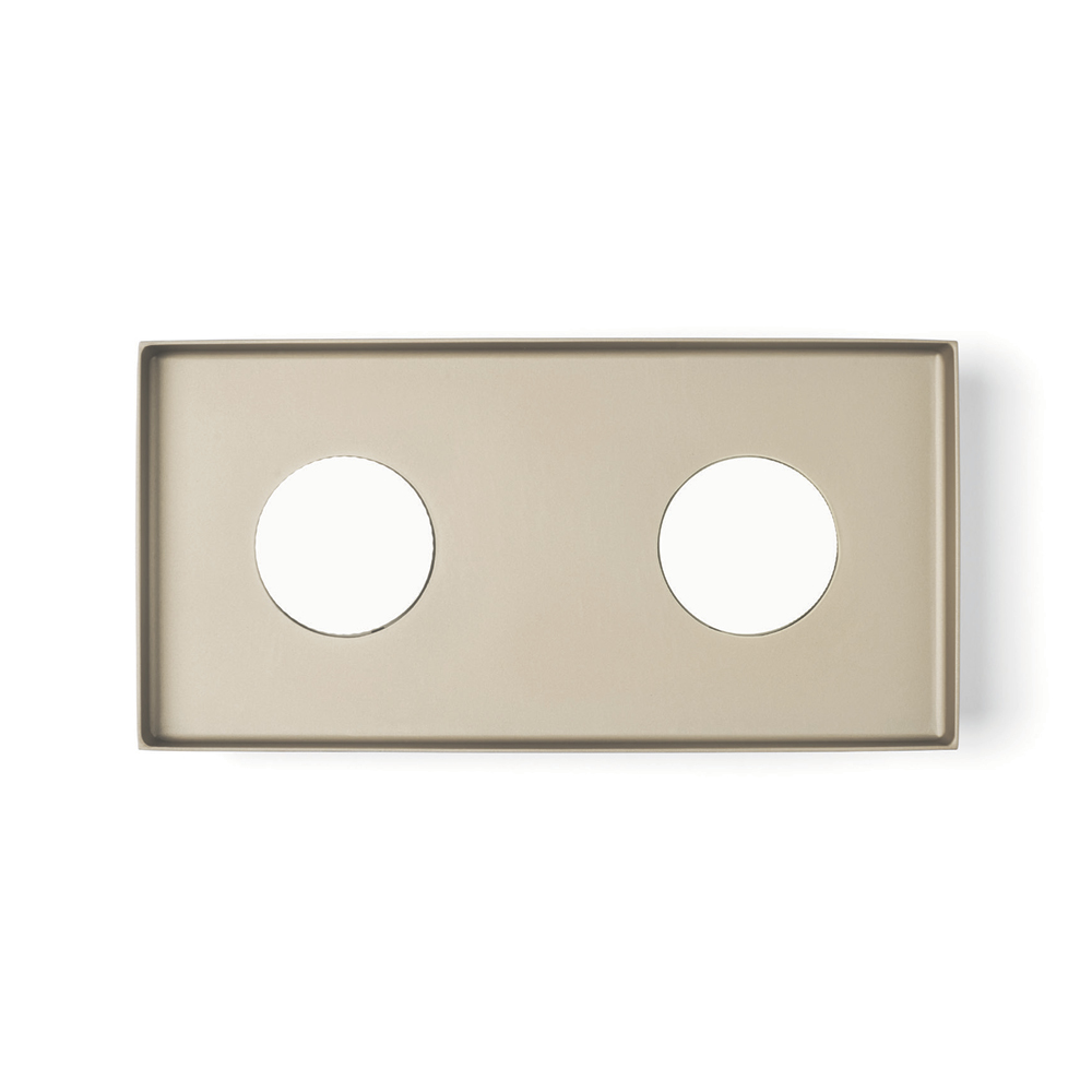 MULTIPOP APPLIQUE/PLAFONIERA DOPPIA SABBIA 2x12W LED GX53