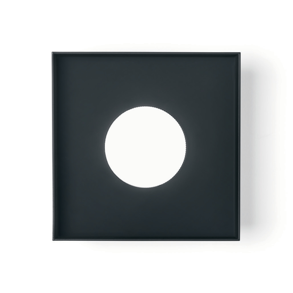 MULTIPOP APPLIQUE/PLAFONIERA SINGOLA NERO 1x12W LED GX53