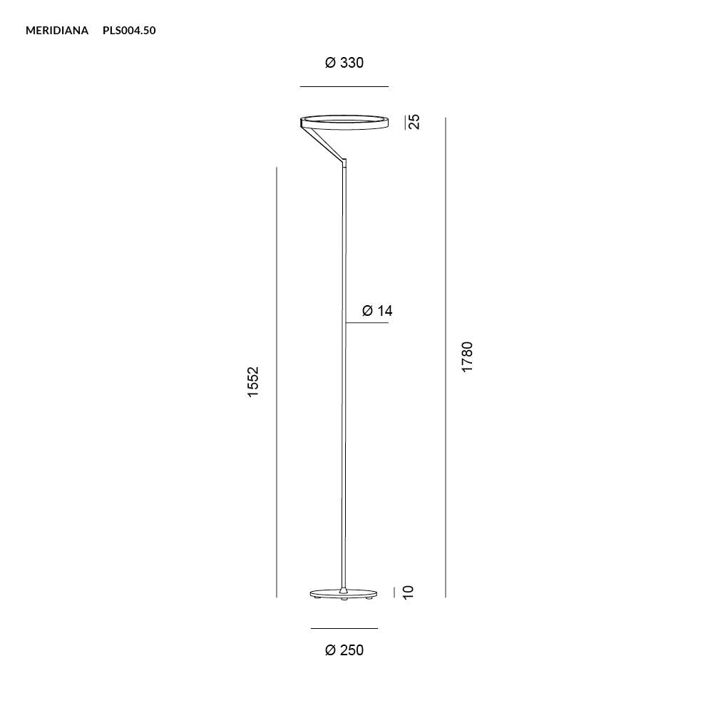 MERIDIANA PIANTANA SABBIA 27W 3000K - 4000K DIMMERABILE