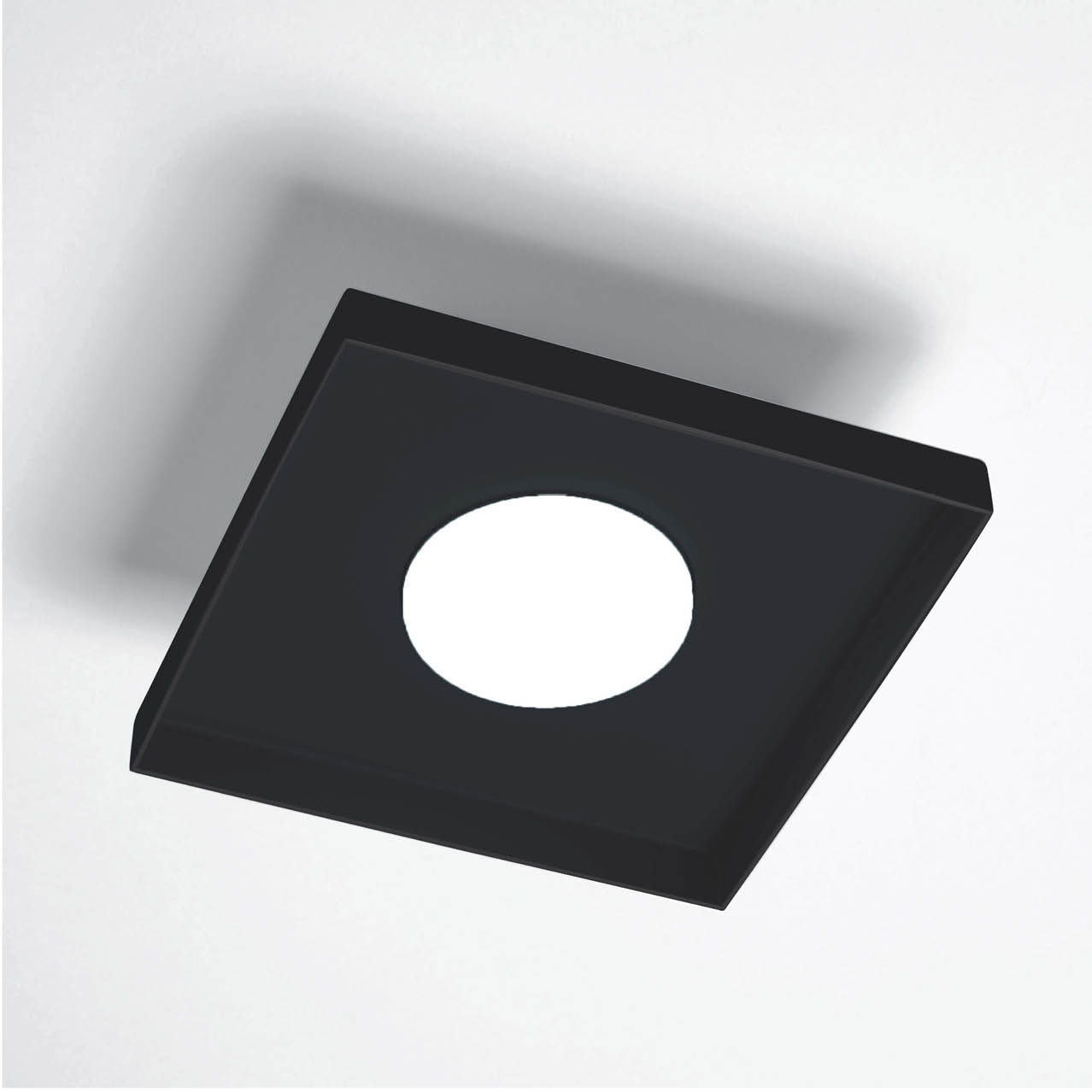 MULTIPOP APPLIQUE/PLAFONIERA SINGOLA NERO 1x12W LED GX53