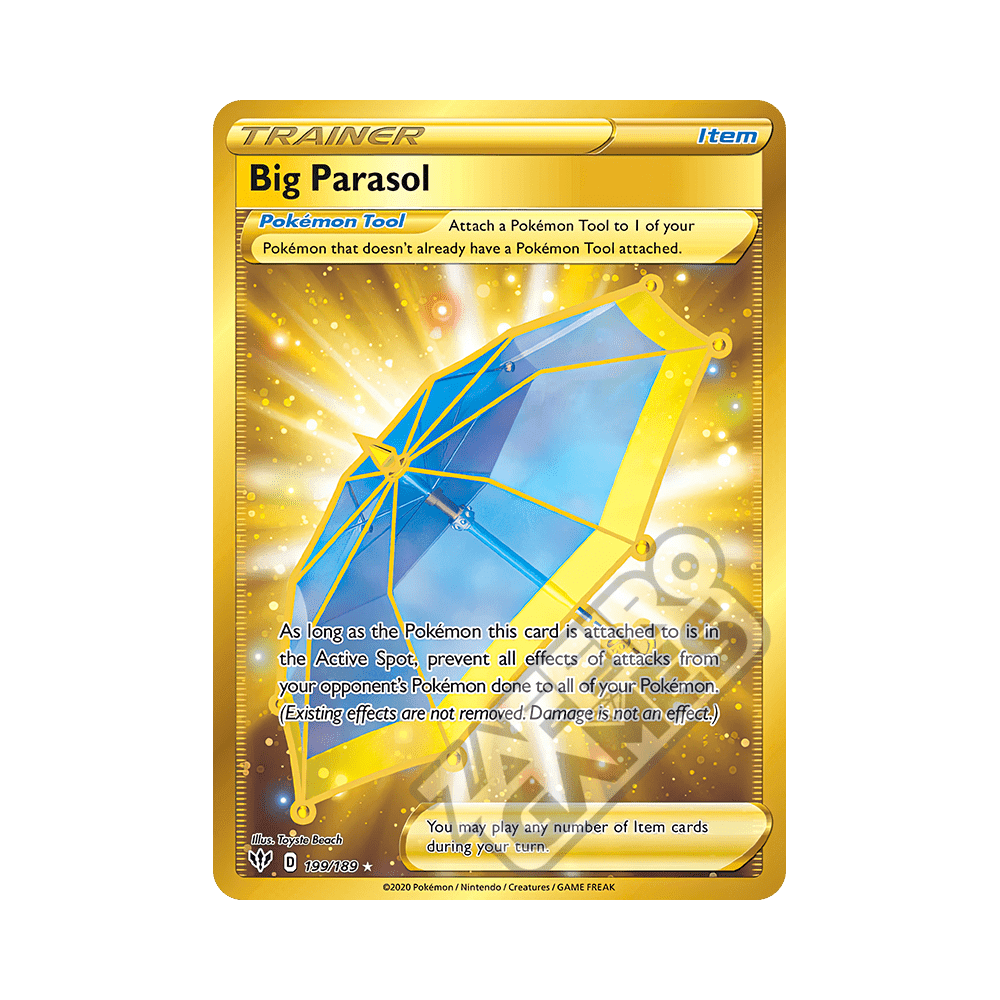 199/189 Parasole Grande Gold Rara Segreta (ITA)  Fiamme Oscure | ZAFFIRO  GAMES S.R.L.
