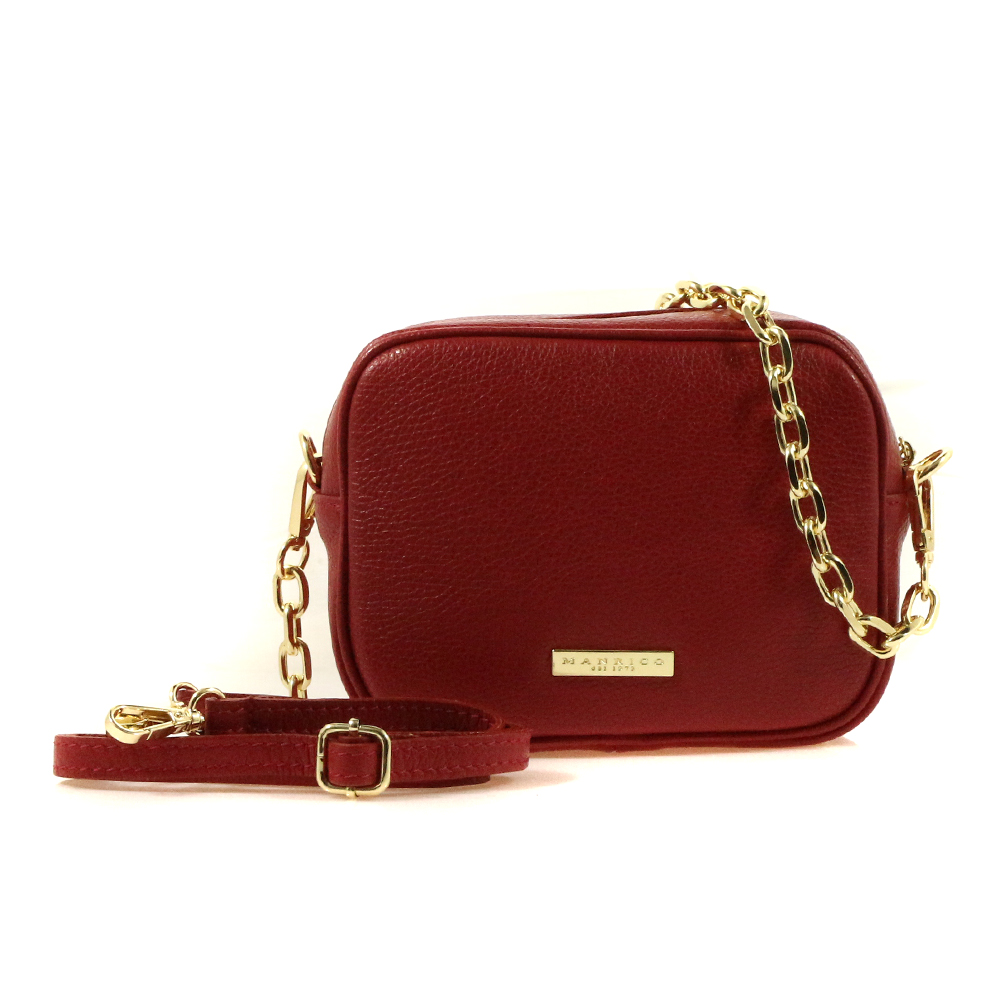Manrico Amalia Borsa a tracolla  Rosso