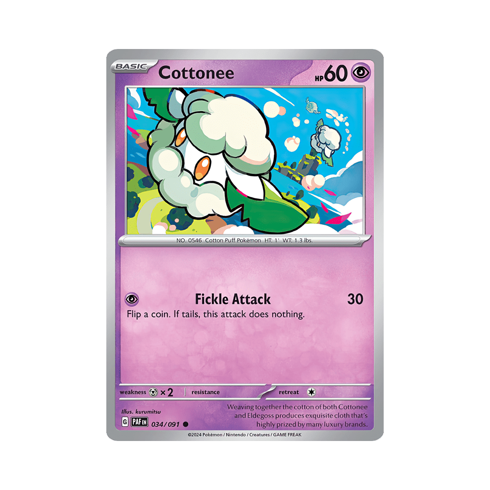 034/091 Cottonee Comune (ITA)  Destino di Paldea | ZAFFIRO GAMES S.R.L.
