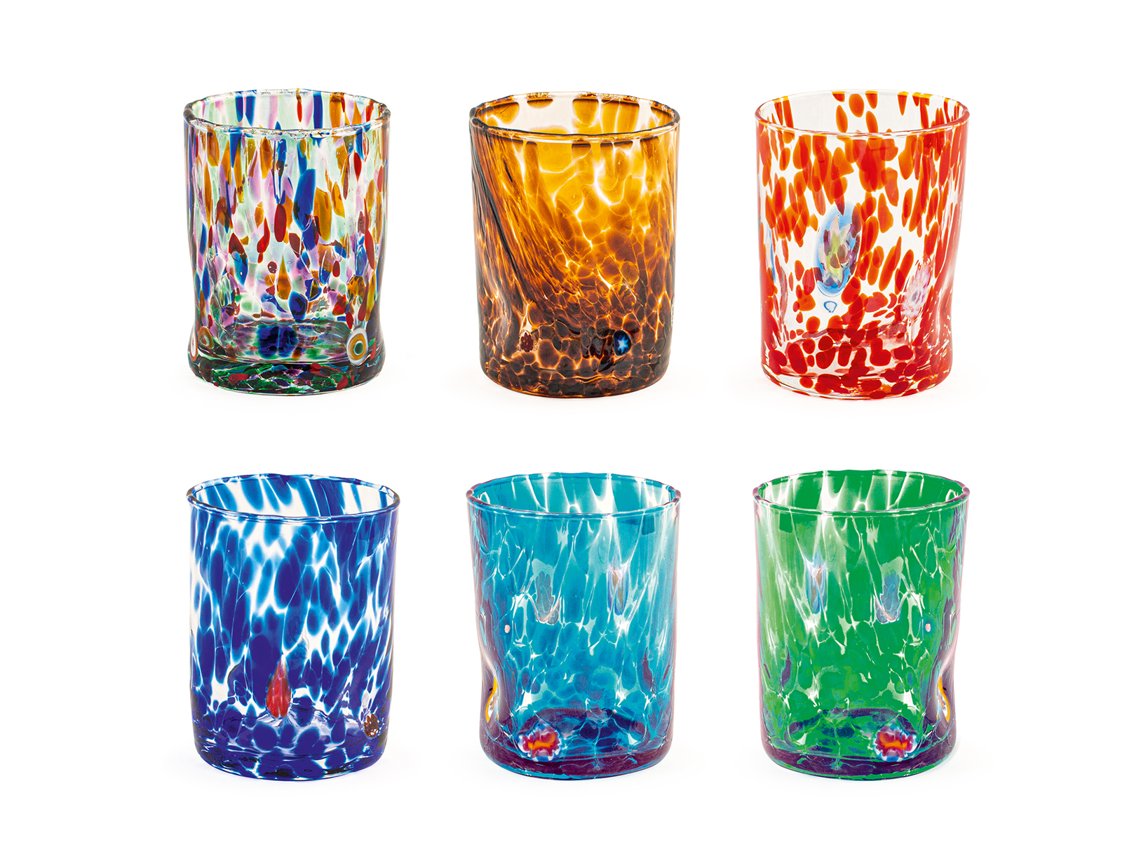 SET 6 PEZZI BICCHIERE MURANO B1 PERSONALIZZATO