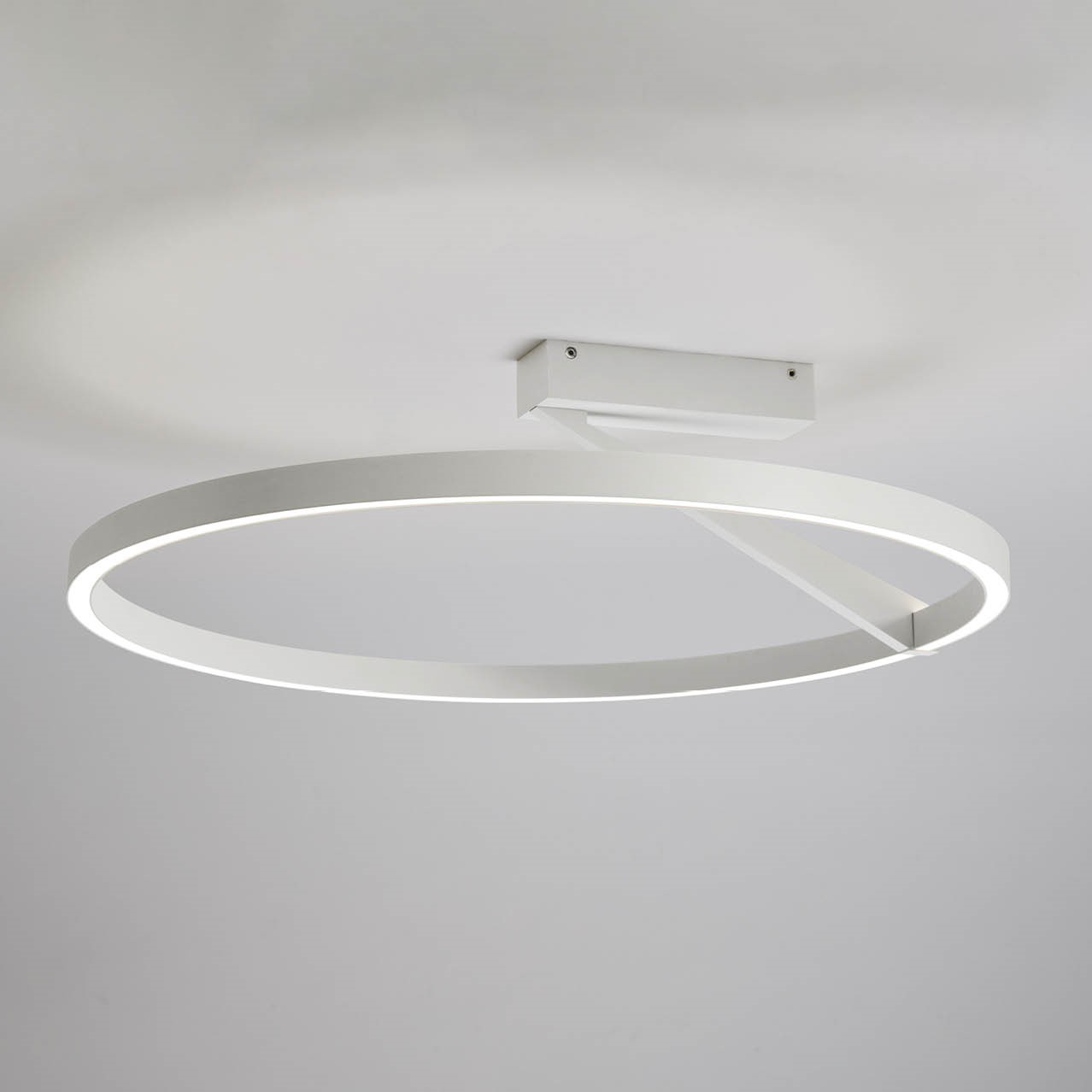MERIDIANA PLAFONIERA Ø60 BIANCO 44W 3000K - 4000K DIMMERABILE