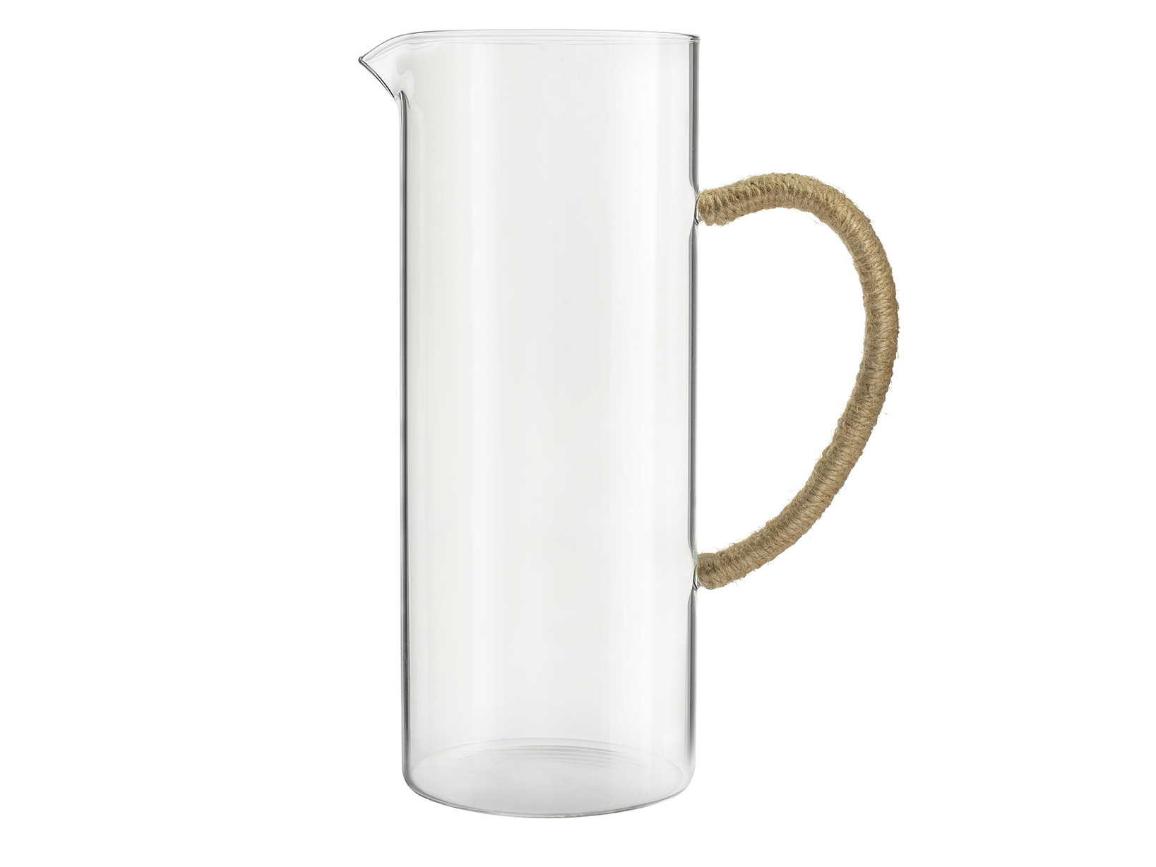 H&H Caraffa in vetro borosilicato con cordino lt 1,2