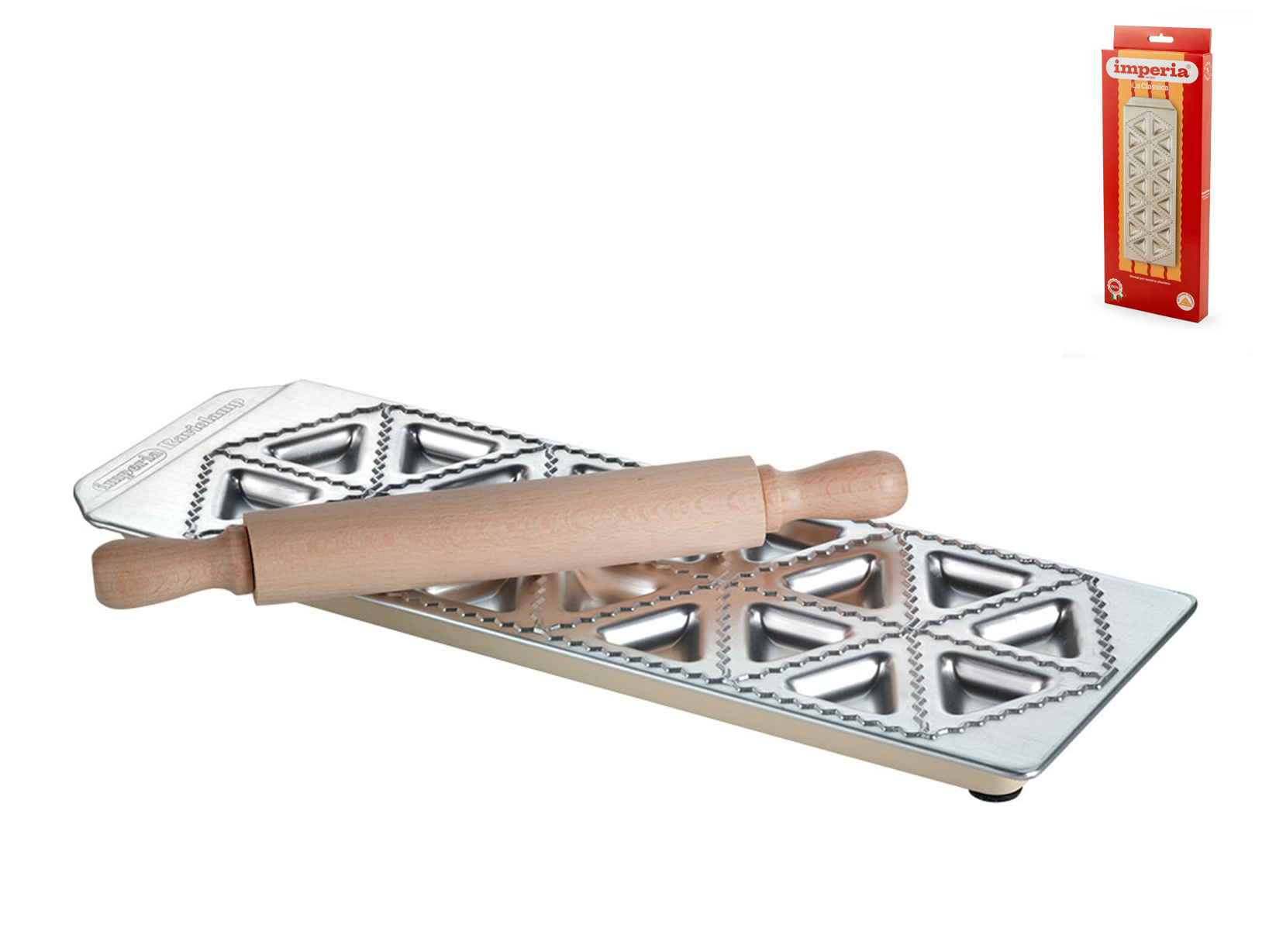 Stampo A Fungo Per Tortelli In Ottone Con Impugnatura Legno - Diametro 65 Mm, Made In Italy