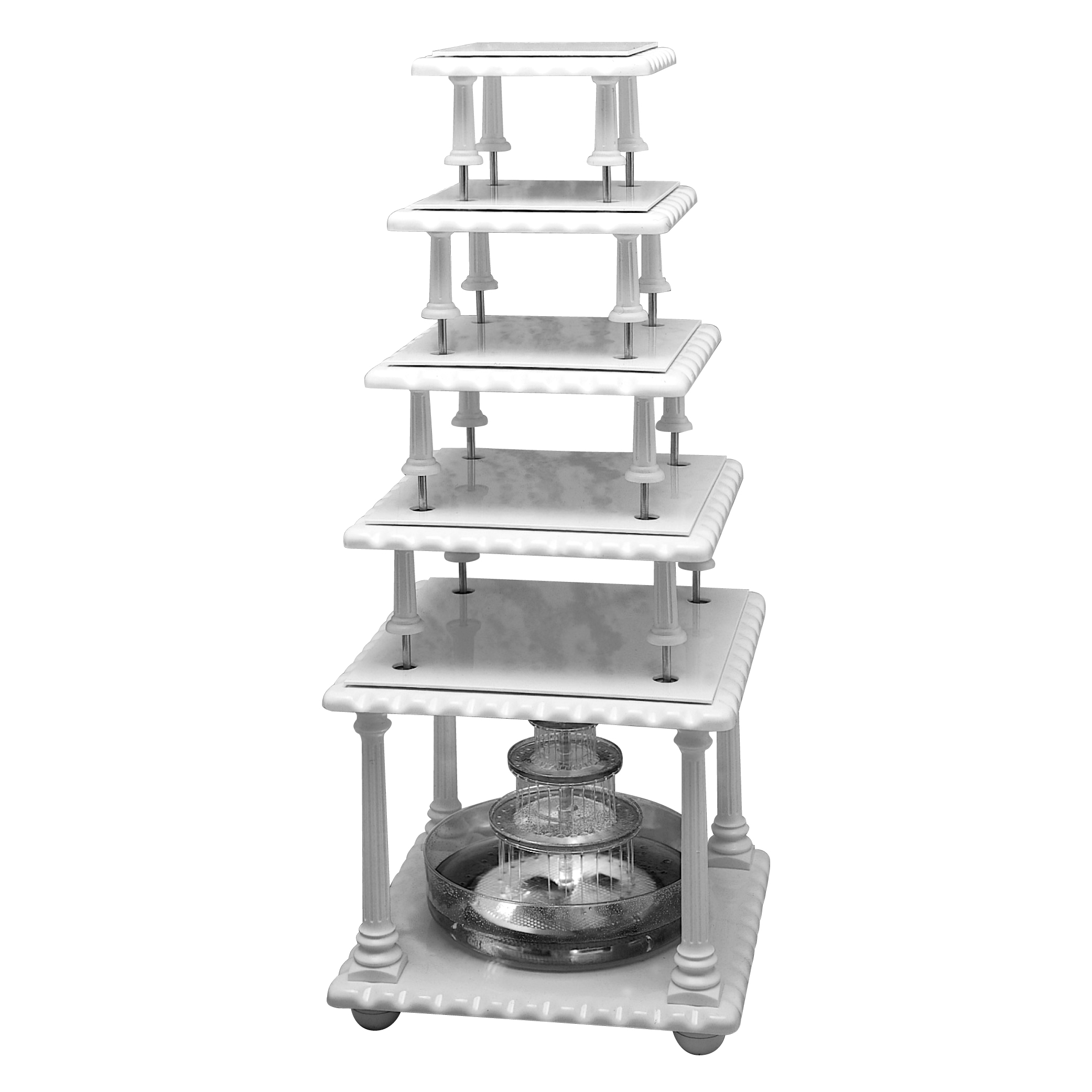 Fountain on sale cake stand
