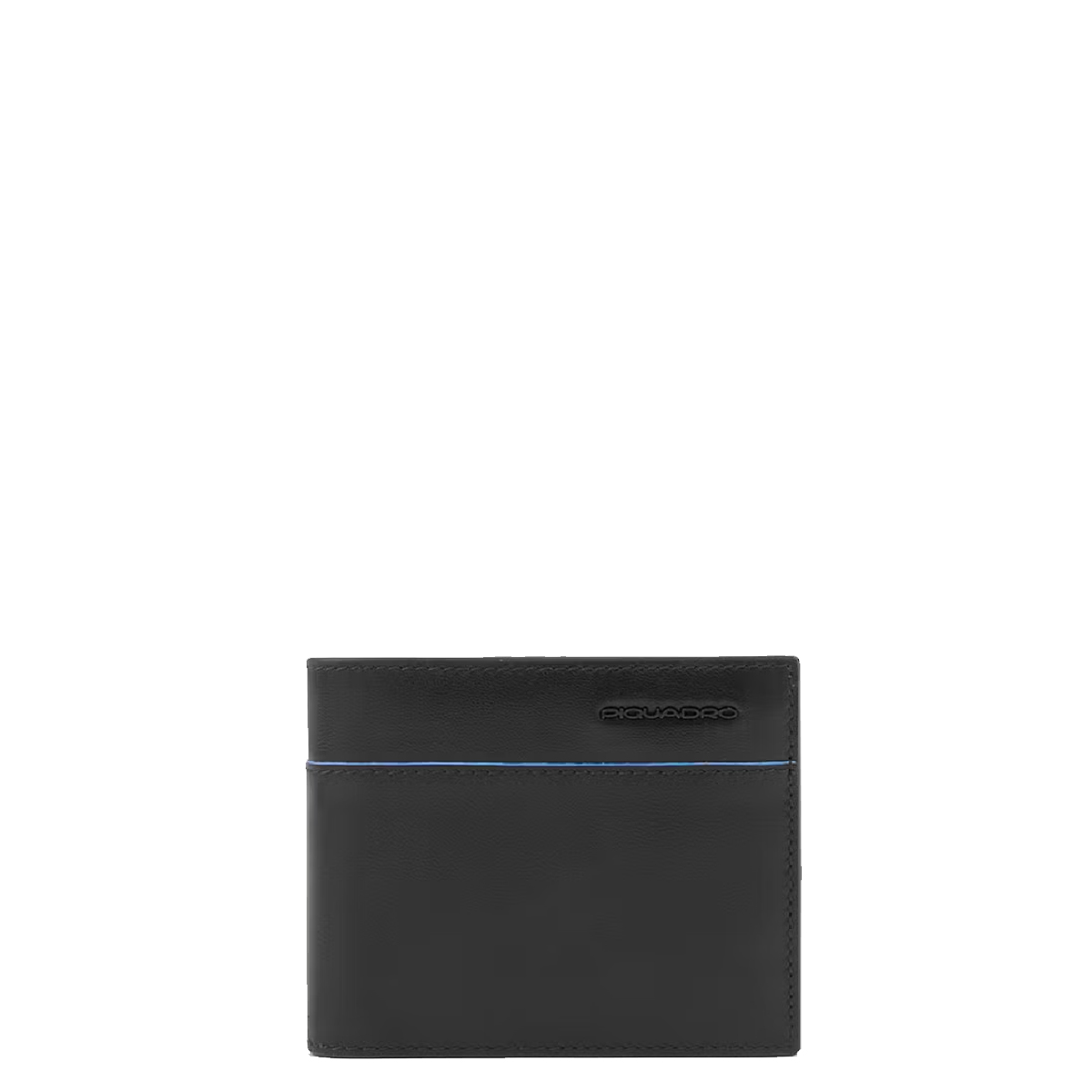 Piquadro Vibe Portafoglio Uomo Con Portamonete In Pelle, 12,5x9,5x2 Cm, Nero, 4 Scomparti Per Carte