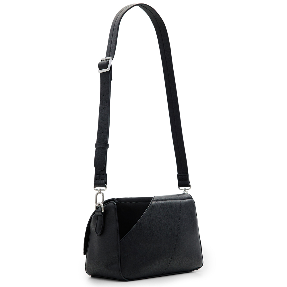 Borsa A Mano Desigual In Vera Pelle Per Donna – Tasche Interne, Chiusura Lampo, Due Scomparti, Tinta Unita