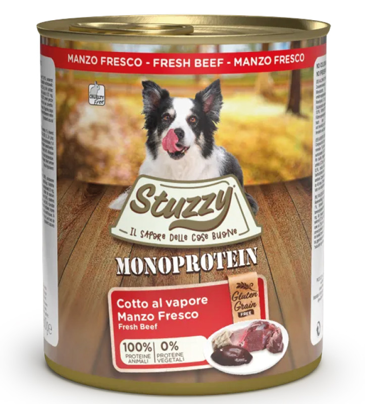 Stuzzy Cibo Umido Per Cani Adulti - Monoproteico Al Vitello (6 Lattine 400g) - Foto 14