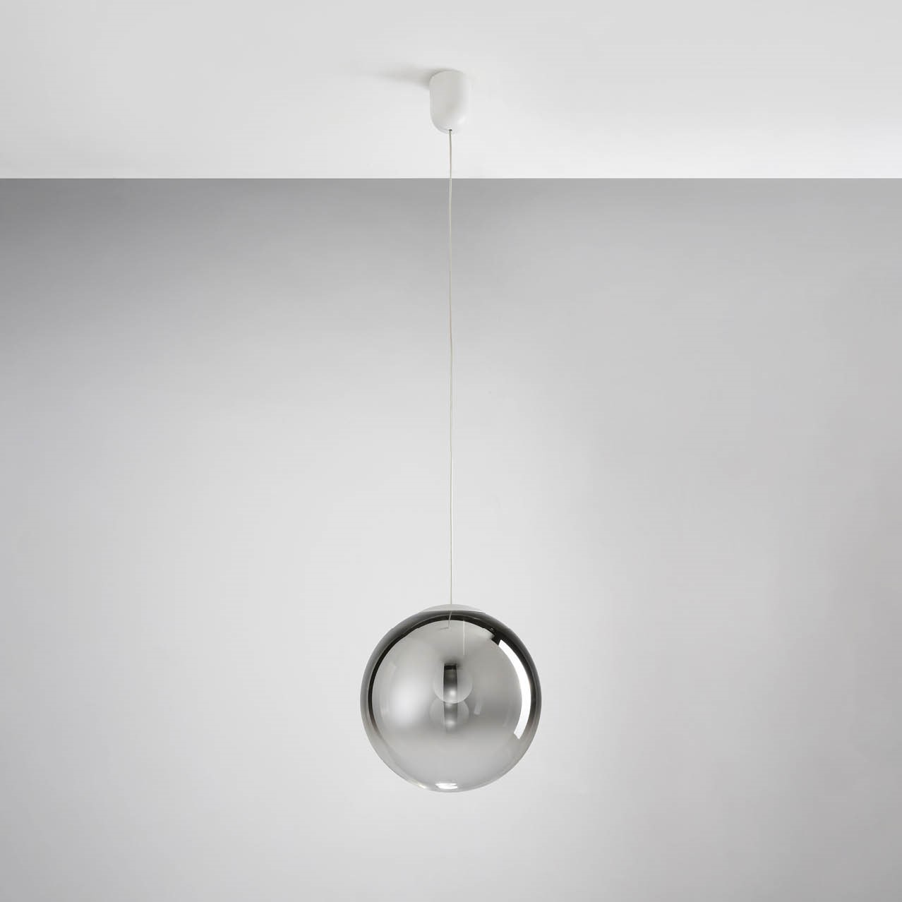 BUBBLES DIFFUSORE IN VETRO Ø25 CM CROMO