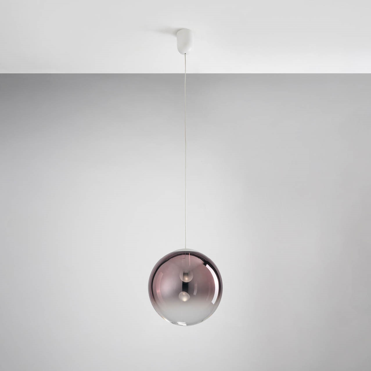 BUBBLES DIFFUSORE IN VETRO Ø25 CM RAME