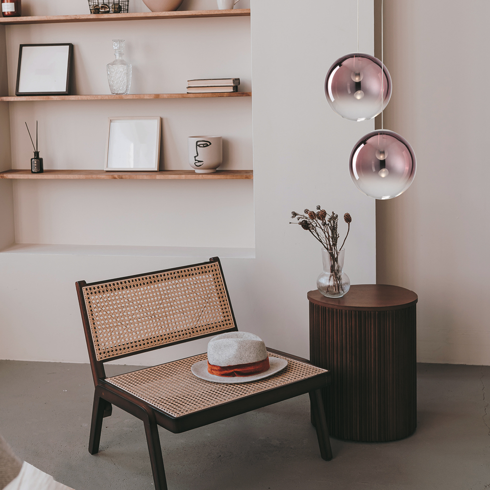 BUBBLES DIFFUSORE IN VETRO Ø30 CM RAME