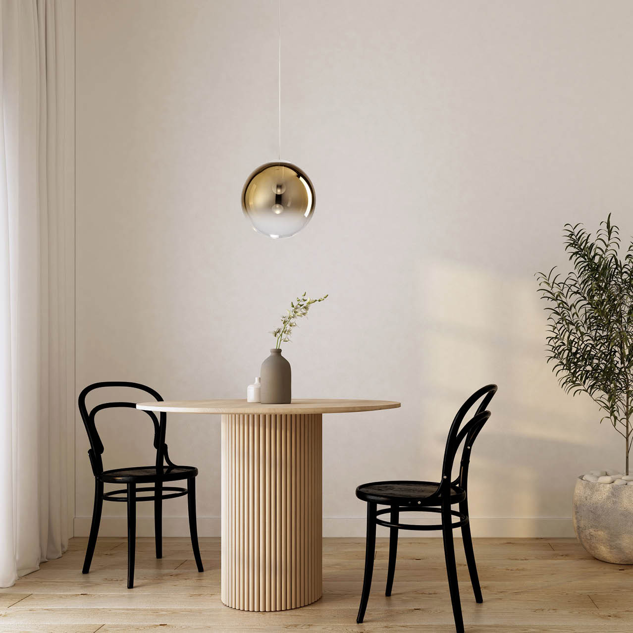 BUBBLES DIFFUSORE IN VETRO Ø30 CM ORO