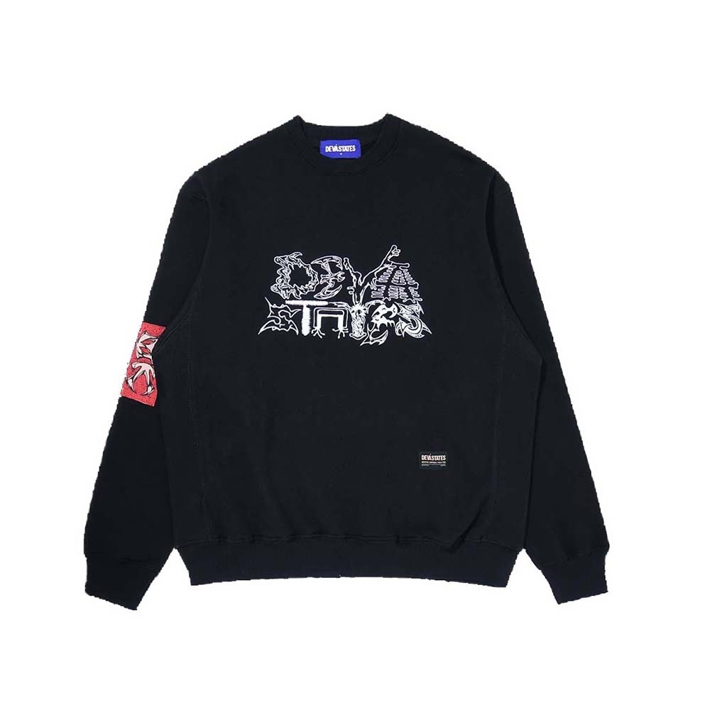 DEVA STATES Felpa Girocollo Crewneck Digital Corruption 
