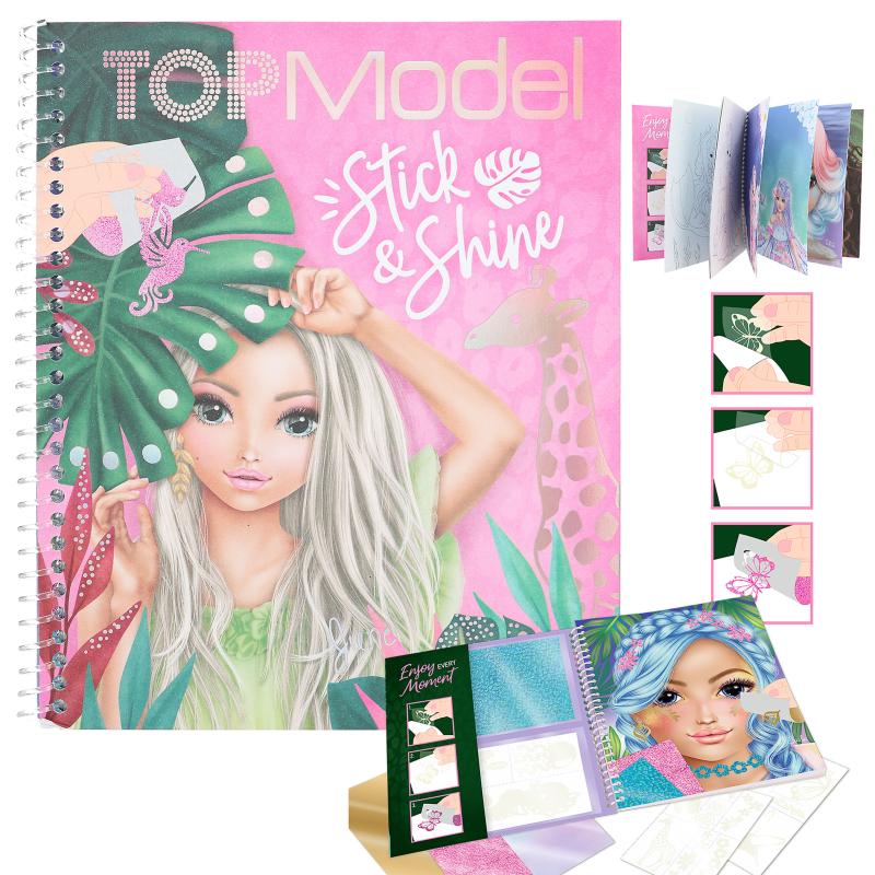 Top Model Libro da colorare modelle Stick & Shine | La Fontese - dal 1954