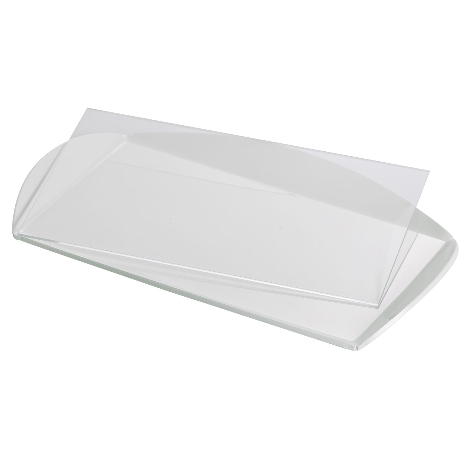 Base blanca para vitrina con bordes