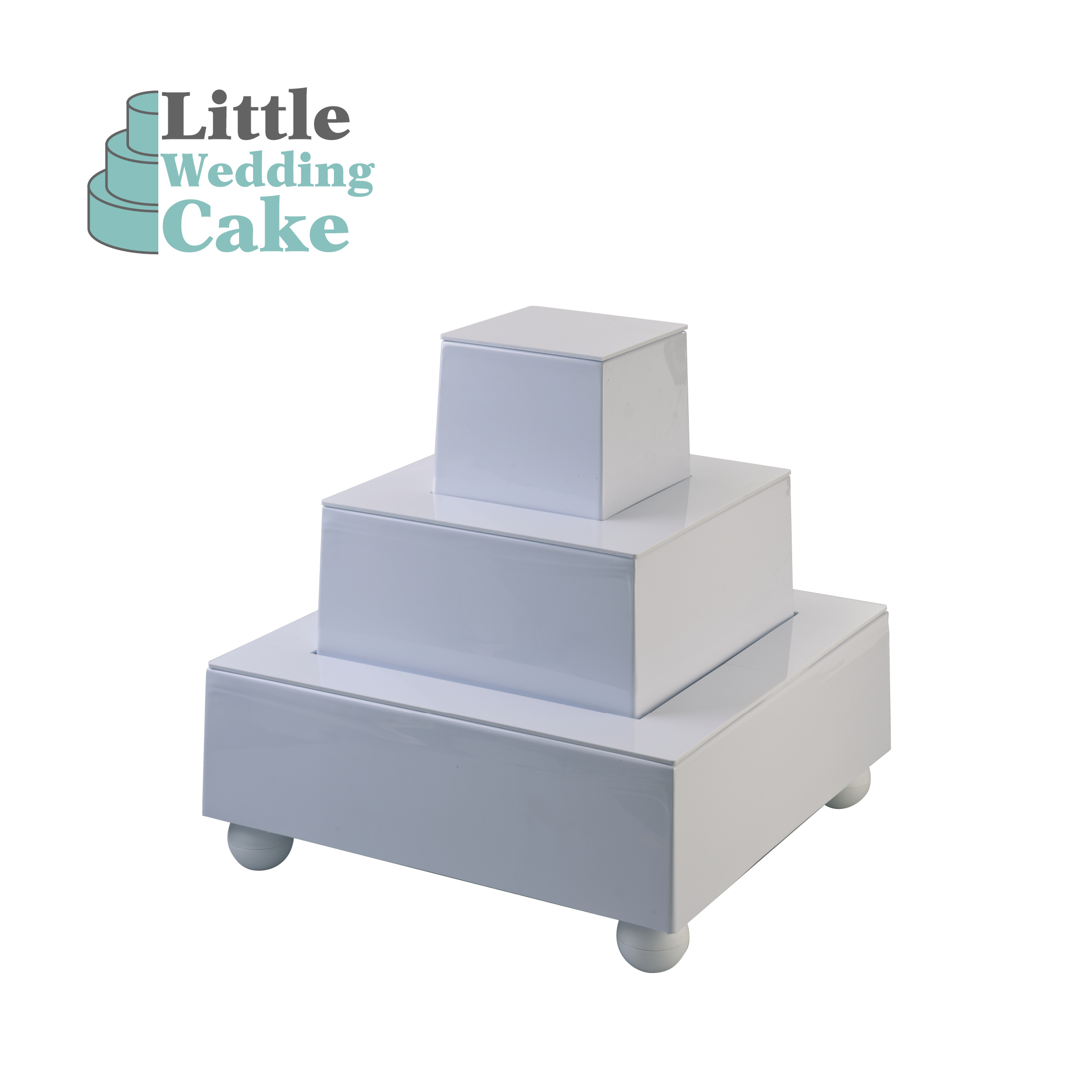 Set for small wedding cakes - Square