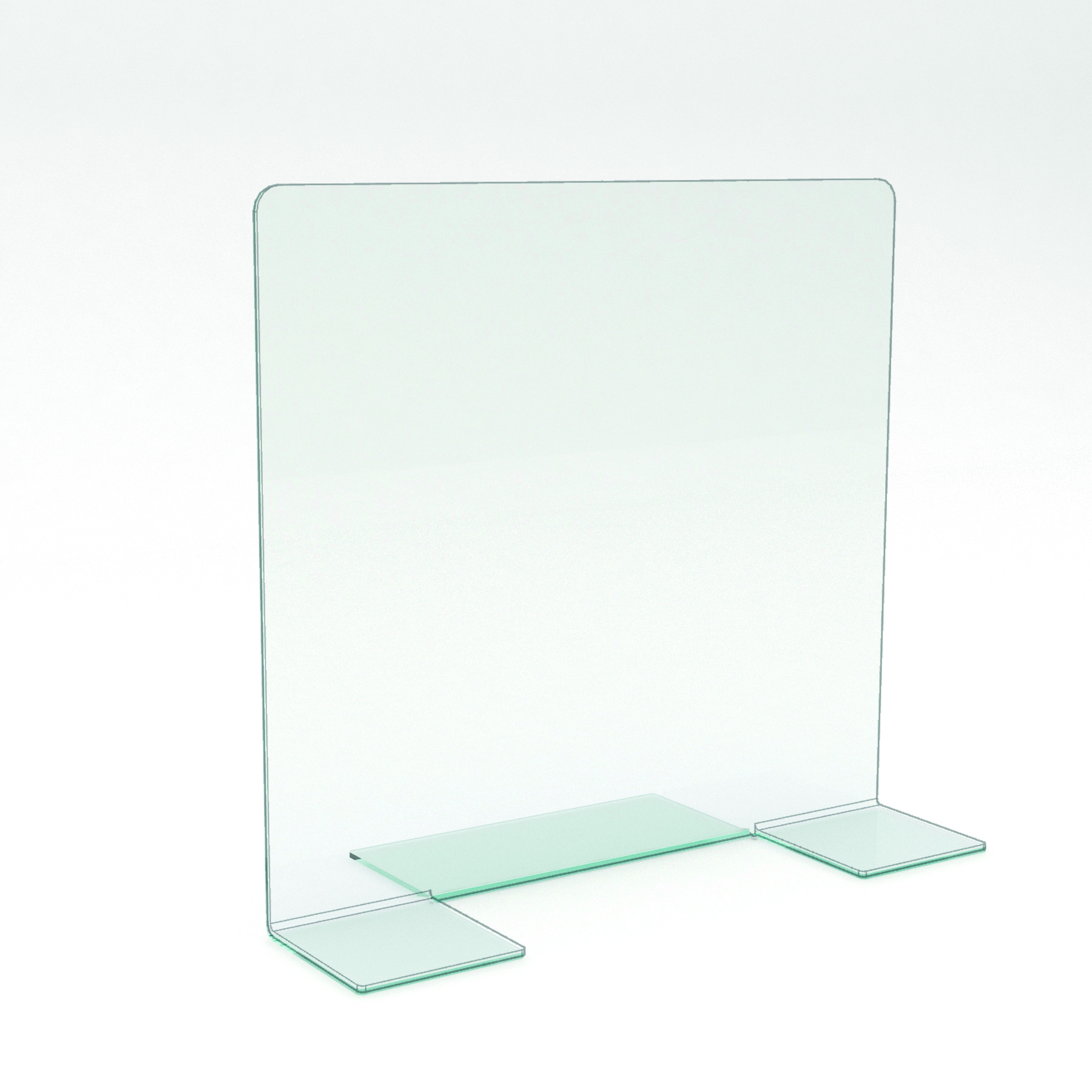 Barrière de protection autoportante de table