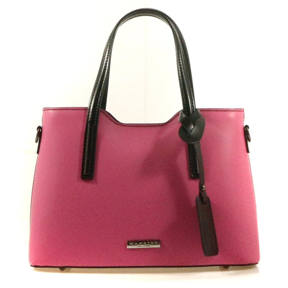 Manrico Desiderata Borsa a mano e tracolla  Fuxia+Nero