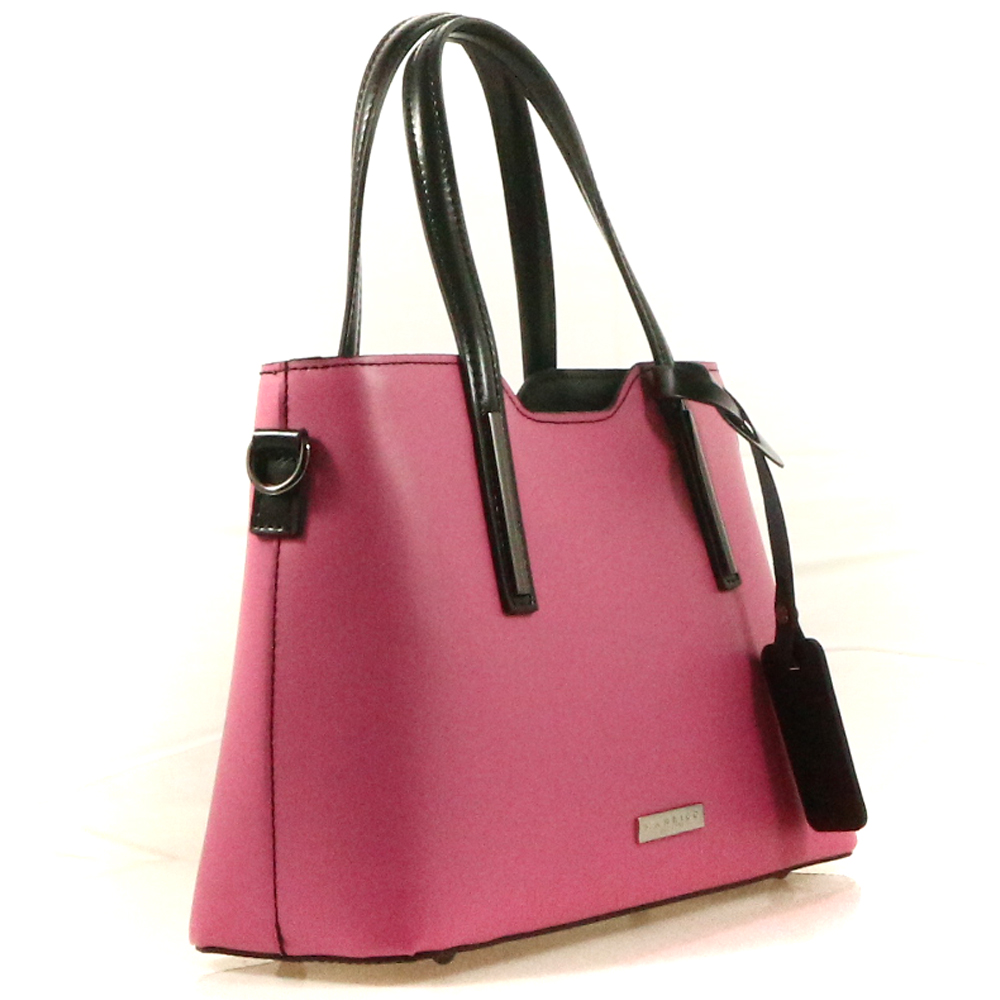 Manrico Desiderata Borsa a mano e tracolla  Fuxia+Nero