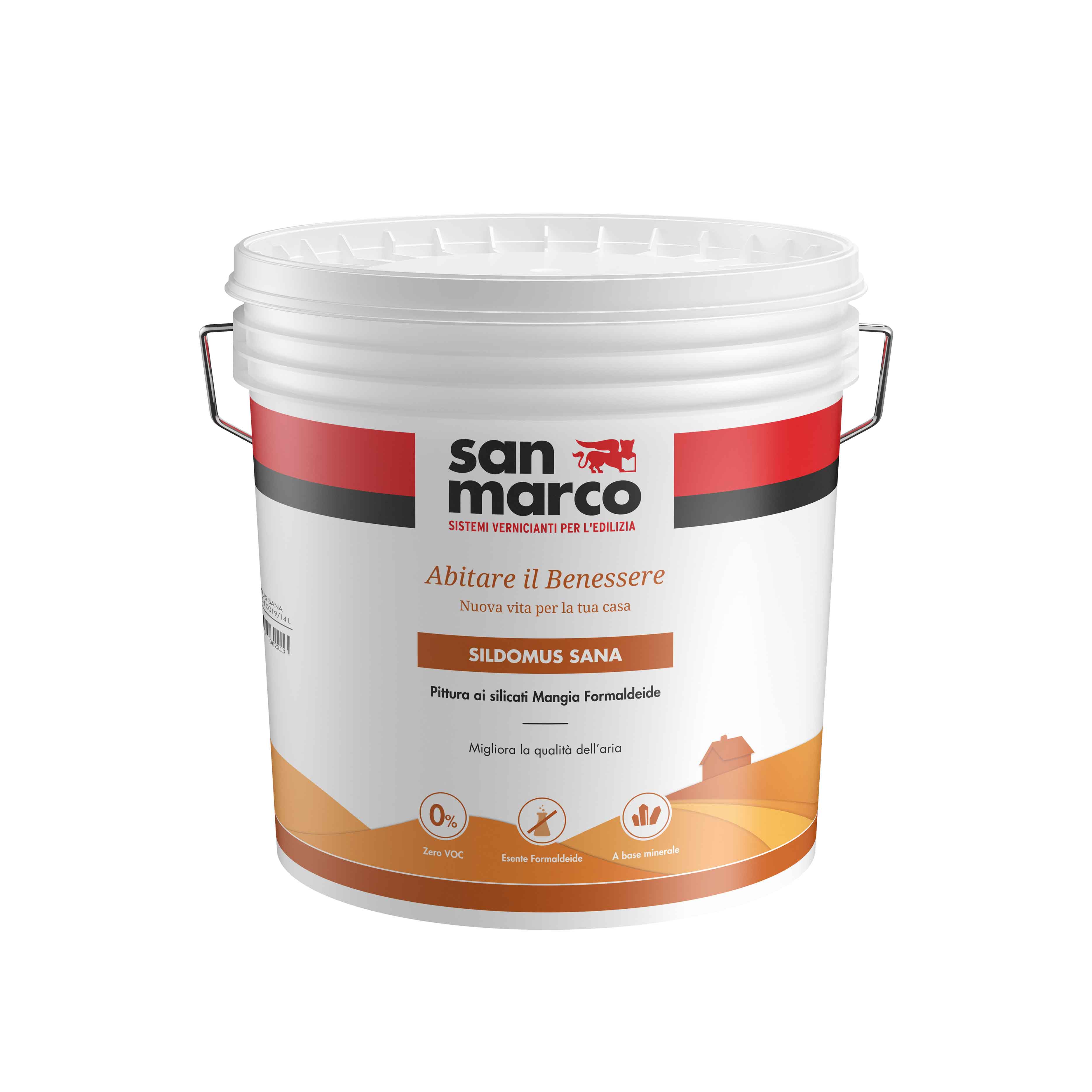SILDOMUS SANA Pittura traspirante ai silicati, preserva da muffe e umidità; esente da cov e formaldeide. | San Marco