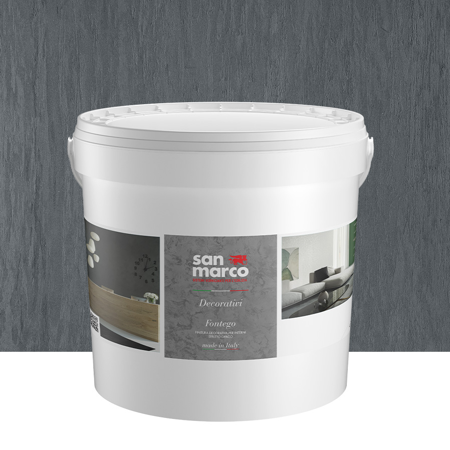 FONTEGO Pittura decorativa per interni ad effetto opaco e vellutato; si applica con frattazzo. | San Marco