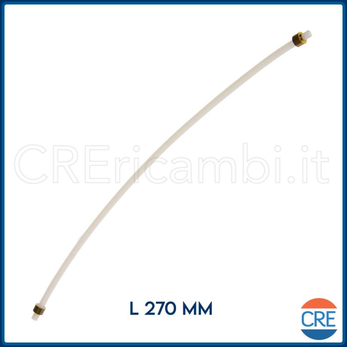 Tuyau D'eau 270mm Pour Machine à Café DeLonghi | Pièce D'origine, Diamètre 4mm Ext / 1,8mm Int | Compatible Magnifica, Eletta, Dinamica, Etc.