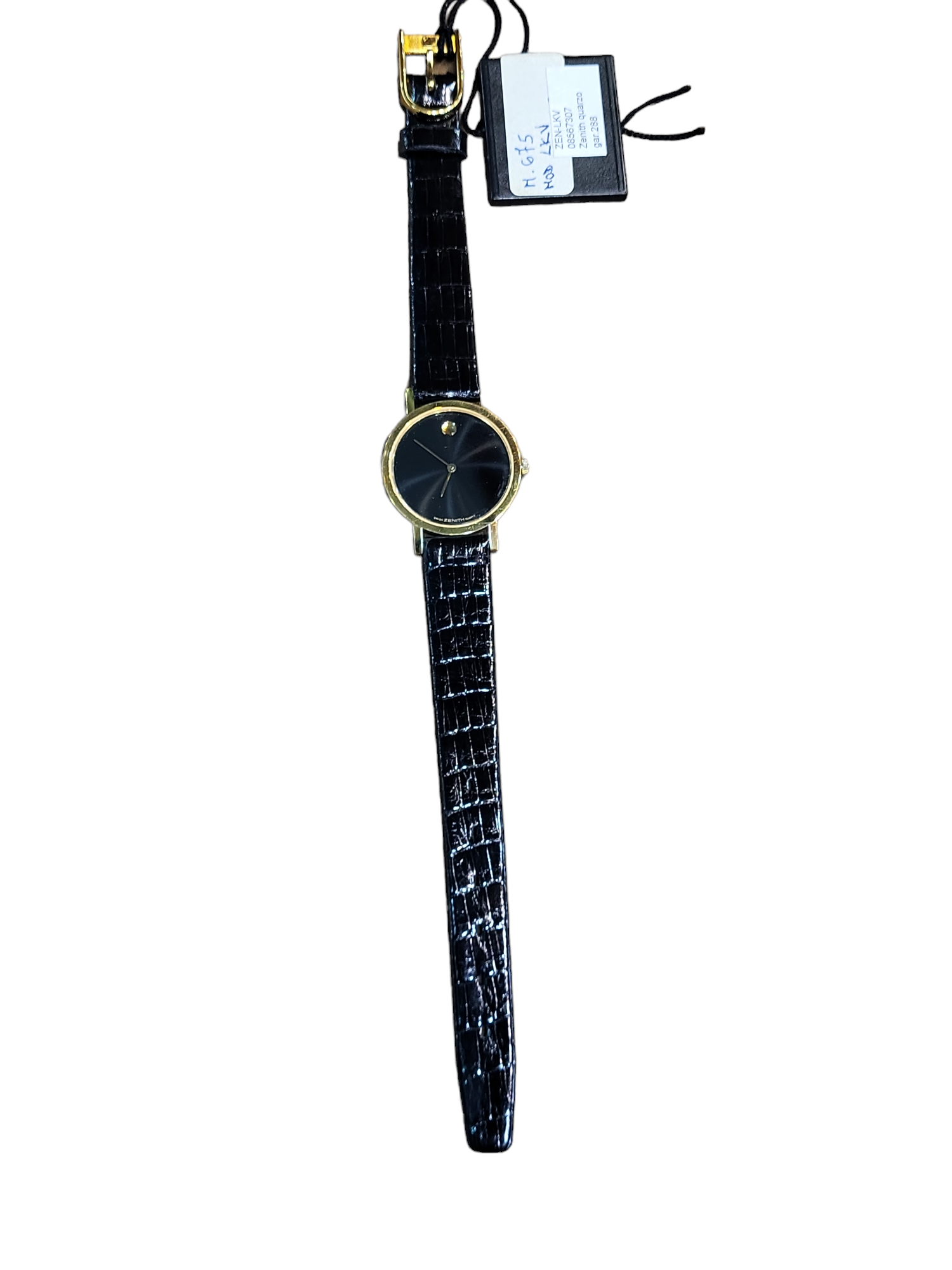 Zenith Museum LKV donna quarzo cassa oro 750 cinturino nero coccodrillo Gioielleria Carlo Sessa