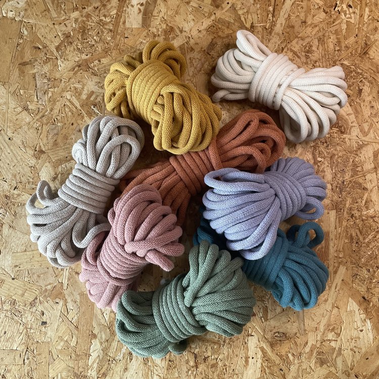 BOBBINY 9mm corda intrecciata 100m colore Blush