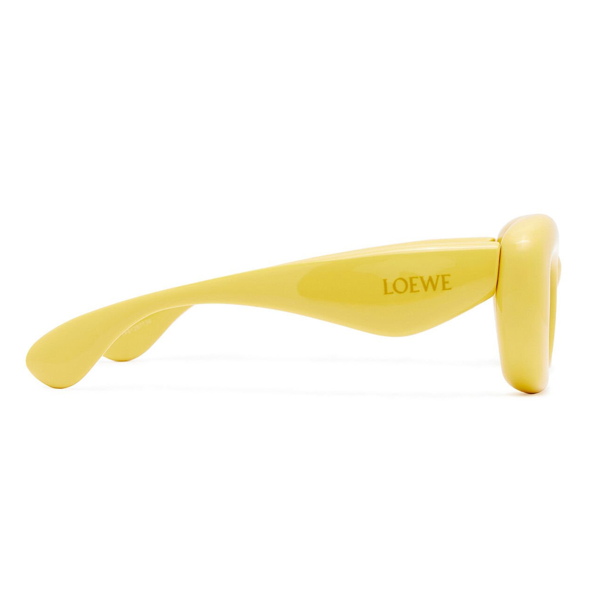 NEW Loewe LW40117I Inflated Sunglasses in Yellow Loewe Eyewear Loewe Inflated Sunglasses in Shiny Yellow  main image 4