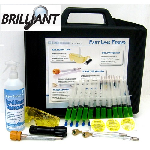 Produktbild von BRILLIANT UV-Tracer – 12 Kartuschen à 7,5 Ml – Leckortungsset Von ERRECOM