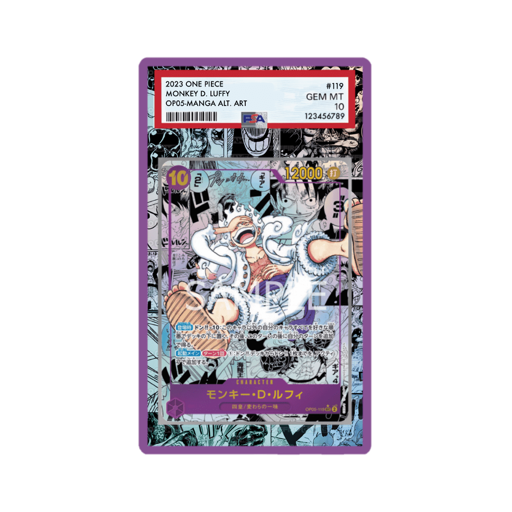 Zaffiro Games - Case Black Carta Gradata PSA Luffy Manga