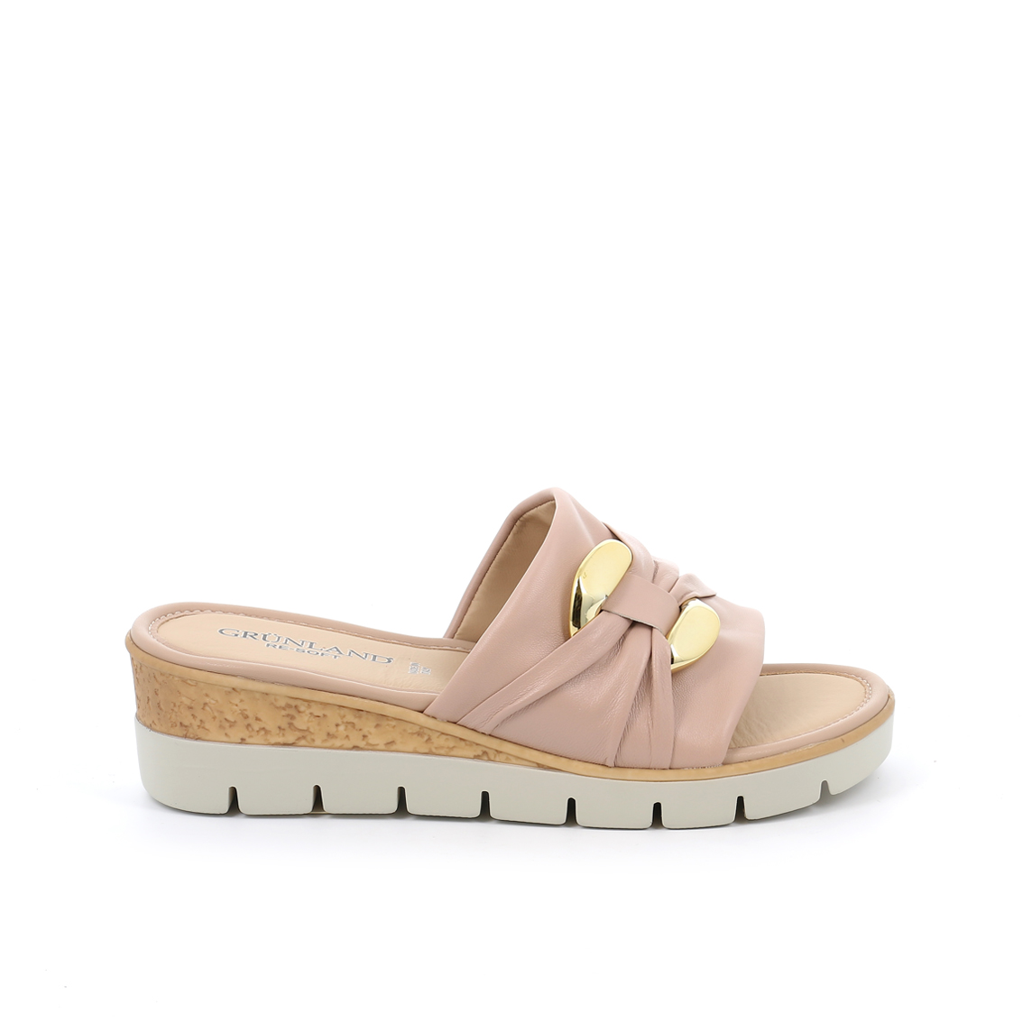 Ciabatte cipria con catena Grunland DIGIE CALZATURE SNC
